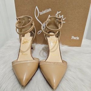 Christian Louboutin Trezuma 85 kid Nude Size 35